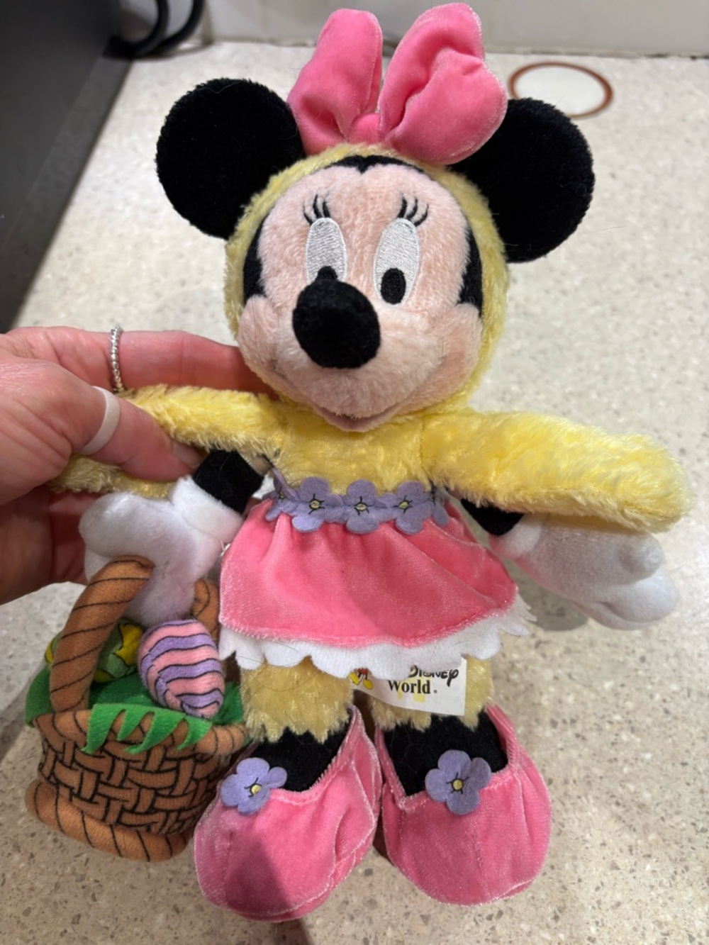 Disney Minnie Mouse Plush in Pink, Yellow and Black